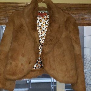Patrizia Luca Brown Fur Jacket
